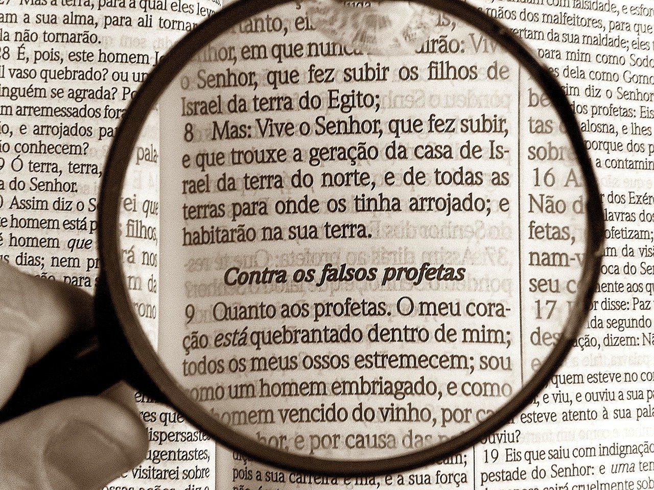 magnifying glass, bible, bibliology